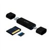 LECTOR DE MEMORIA DUAL ACTECK / USB A - USB C / MICRO SD/TF / NEGRO / AC-934824