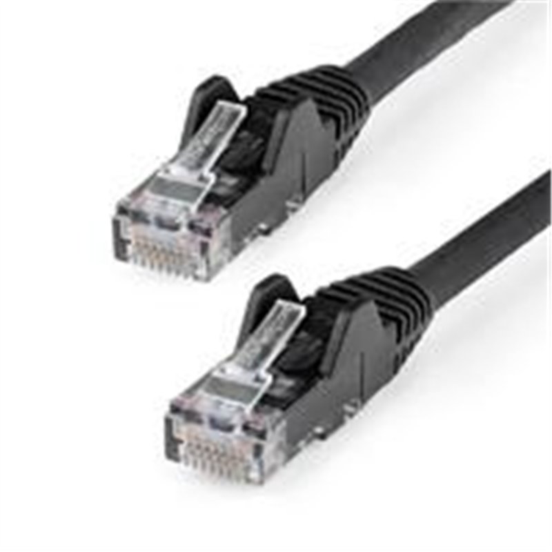 CABLE ETHERNET CAT 6 DE 50 CM - LSZH - CABLE DE RED PATCH CAT6 UTP RJ45 POE DE 100W 10 GBE SIN ENGANCHES NEGRO, ETL - STARTECH.C