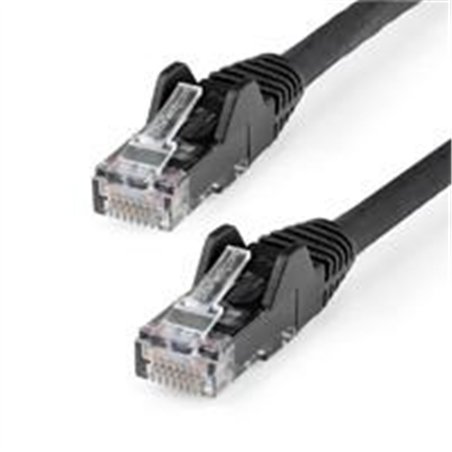 CABLE ETHERNET CAT 6 DE 50 CM - LSZH - CABLE DE RED PATCH CAT6 UTP RJ45 POE DE 100W 10 GBE SIN ENGANCHES NEGRO, ETL - STARTECH.C