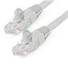 CABLE ETHERNET CAT 6 DE 3 METROS - LSZH - CABLE DE RED PATCH CAT6 UTP RJ45 POE DE 100W 10 GBE SIN ENGANCHES GRIS, ETL - STARTECH