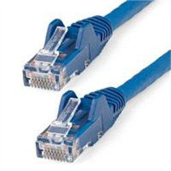 CABLE ETHERNET CAT 6 DE 50 CM - LSZH - CABLE DE RED PATCH CAT6 UTP RJ45 POE DE 100W 10 GBE SIN ENGANCHES AZUL, ETL - STARTECH.CO