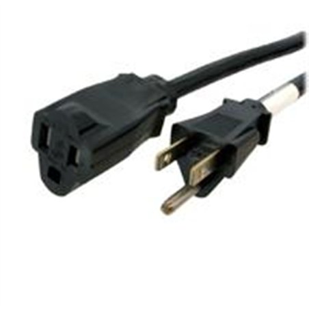 CABLE DE ALIMENTACIN 1M - EXTENSION DE ALIMENTACION,NEMA 5-15R A NEMA 5-15P, 13A 125V, 16AWG, CABLE DE EXTENSION DE CORRIENTE - 