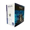 BOBINA DE CABLE WAM CAT6 UTP PVC 100% COBRE 23 AWG 305 MTS COLOR BLANCO