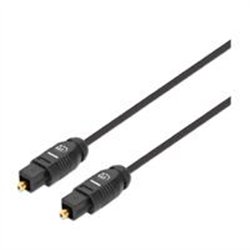 CABLE AUDIO,MANHATTAN,356077, TOSLINK M-M 2.0M NEGRO