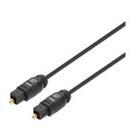 CABLE AUDIO,MANHATTAN,356077, TOSLINK M-M 2.0M NEGRO