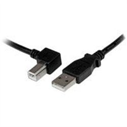 CABLE ADAPTADOR USB DE 1M PARA IMPRESORA ACODADO - 1X USB A MACHO - 1X USB B MACHO EN ANGULO IZQUIERDO - STARTECH.COM MOD. USBAB