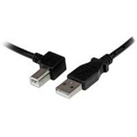 CABLE ADAPTADOR USB DE 1M PARA IMPRESORA ACODADO - 1X USB A MACHO - 1X USB B MACHO EN ANGULO IZQUIERDO - STARTECH.COM MOD. USBAB