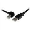 CABLE ADAPTADOR USB DE 1M PARA IMPRESORA ACODADO - 1X USB A MACHO - 1X USB B MACHO EN ANGULO IZQUIERDO - STARTECH.COM MOD. USBAB