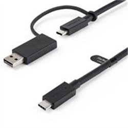 CABLE USB TIPO C DE 1M CON ADAPTADOR USB-A, USB-C A C , USB-A A C, CABLE USB C 2 EN 1 PARA DOCKS HIBRIDAS - STARTECH.COM MOD. US