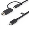 CABLE USB TIPO C DE 1M CON ADAPTADOR USB-A, USB-C A C , USB-A A C, CABLE USB C 2 EN 1 PARA DOCKS HIBRIDAS - STARTECH.COM MOD. US