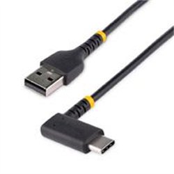 CABLE 1M USB A A USB C ACODADO EN NGULO RECTO - CABLE USB-C DE CARGA RAPIDA DE ALTA RESISTENCIA - USB 2.0 A A USB TIPO-C - START