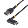 CABLE 1M USB A A USB C ACODADO EN NGULO RECTO - CABLE USB-C DE CARGA RAPIDA DE ALTA RESISTENCIA - USB 2.0 A A USB TIPO-C - START
