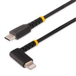 CABLE DE 1M USB-C A LIGHTNING - CABLE USB 2.0 A LIGHTNING ACODADO - CABLE USB TIPO C A LIGHTNING DE CARGA - MFI - PARA IPHONE - 