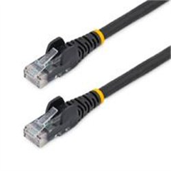 CABLE ETHERNET CAT 6 DE 3 METROS - LSZH - CABLE DE RED PATCH CAT6 UTP RJ45 POE DE 100W 10 GBE SIN ENGANCHES NEGRO, ETL - STARTEC