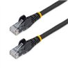 CABLE ETHERNET CAT 6 DE 3 METROS - LSZH - CABLE DE RED PATCH CAT6 UTP RJ45 POE DE 100W 10 GBE SIN ENGANCHES NEGRO, ETL - STARTEC