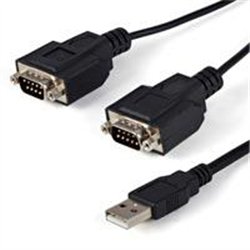 CABLE 1.8M USB A 2 PUERTOS SERIAL RS232 DB9 RETENCION DEL PUERTO DE ASIGNACION COM