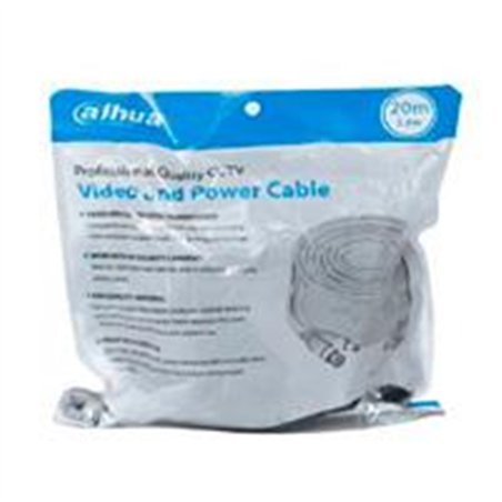 CABLE SIAMES/DAHUA/ DH-PFM942I-20-5/CABLE DE 20 METROS ARMADO PARA VIDEO Y ENERGíA/ PARA CAMARAS HASTA 4K/ CON CONECTORES BNC Y 