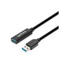 CABLE USB EXTENSIÓN, MANHATTAN,153737,V3.0 EXT. ACTIVA  5.0M NEGRO