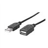 CABLE USB,MANHATTAN,308519, V2.0 EXT. TIPO A  0.9M NEGRO