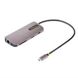 DOCKING STATION MULTIPUERTOS USB C DE VIDEO 4K A 60HZ, ADAPTADOR CON HUB DE 3 PUERTOS USB-A DE 5GBPS, PD DE 100W, RED ETHERNET, 