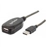 CABLE USB,MANHATTAN,151573, V2.0 EXT. ACTIVA 10.0M BOLSA
