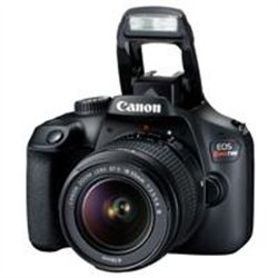 CAMARA CANON EOS REBEL T100, 18 MP, LENTE EF-S 18-55MM, SENSOR CMOS, PROCESADOR DIGIC 4, VIDEO FULL HD 1080, ISO FOTO 6400- VIDE