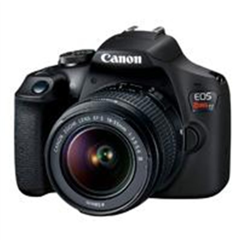 CAMARA CANON EOS REBEL T7, 24.1 MP, LENTE EF-S 18-55MM, SENSOR CMOS, PROCESADOR DIGIC 4, VIDEO FULL HD 1080, ISO FOTO 6400- VIDE