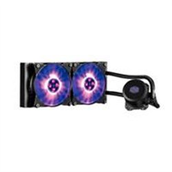 DISIPADOR DE ENFRIEMIENTO LIQUIDO COOLER MASTER MASTERLIQUID ML240L /NEGRO / 2X 120MM /RGB /GAMER