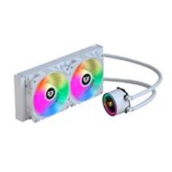ENFRIAMIENTO LIQUIDO CPU GAMER BALAM RUSH HYDROX PRO HX20 / 2 VENTILADORES / 120MM / ILUMINACION ARGB / ALUMINIO / BLANCO / BR-9