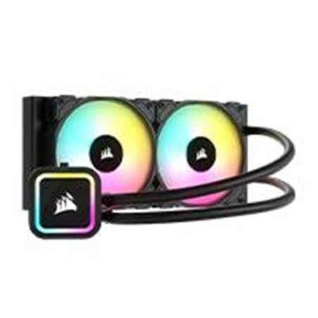 DISIPADOR CON ENFRIAMIENTO LIQUIDO CORSAIR ICUE H100X /240 MM/ S-1700 1200/AM5 AM4/ RGB CW-9060065-W