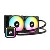 DISIPADOR CON ENFRIAMIENTO LIQUIDO CORSAIR ICUE H100X /240 MM/ S-1700 1200/AM5 AM4/ RGB CW-9060065-W