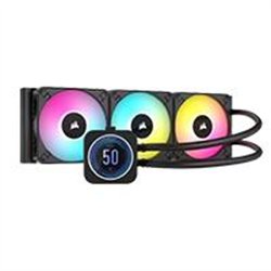 DISIPADOR CON ENFRIAMIENTO LIQUIDO CORSAIR CON PANTALLA ICUE H150I ELITE LCD XT, BLANCO/ 360 MM/ S-1700 1200/ AM5 AM4 / STR5/ ST