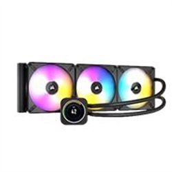 DISIPADOR CON ENFRIAMIENTO LIQUIDO CORSAIR CON PANTALLA ICUE H150I ELITE LCD XT/ 360 MM/ S-1700 1200/ AM5 AM4/ STR5, STR4, RGB (