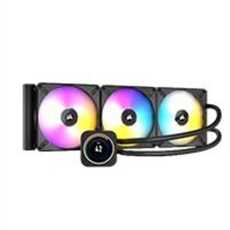 DISIPADOR CON ENFRIAMIENTO LIQUIDO CORSAIR CON PANTALLA ICUE H150I ELITE LCD XT/ 360 MM/ S-1700 1200/ AM5 AM4/ STR5, STR4, RGB (