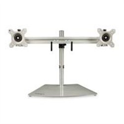 SOPORTE DE ESCRITORIO PARA 2 MONITORES - SOPORTE ERGONOMICO DE SOBREMESA PARA 2 MONITORES DE 24 CON MONTAJE VESA - CON MASTIL - 