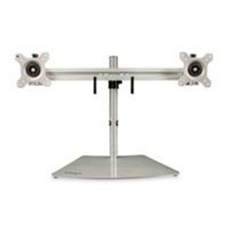 SOPORTE DE ESCRITORIO PARA 2 MONITORES - SOPORTE ERGONOMICO DE SOBREMESA PARA 2 MONITORES DE 24 CON MONTAJE VESA - CON MASTIL - 