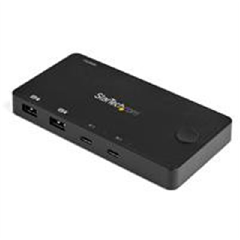 SWITCH KVM HDMI DE 2 PUERTOS USB-C/CABLES - COMPACTO - ALIMENTADO VIA USB - PARA MACBOOK IPAD PRO THINKPAD IDEAPAD ELITEBOOK - S