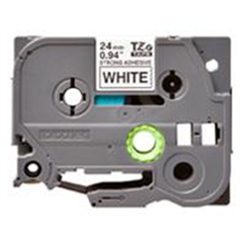 CINTA BROTHER NEGRO SOBRE BLANCO DE 24 MM TZES251