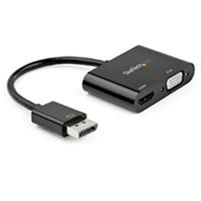 ADAPTADOR DE VIDEO DISPLAYPORT A HDMI VGA - DONGLE CONVERTIDOR DISPLAYPORT 1.2 HBR2 A HDMI 2.0 O VGA 1080P - STARTECH.COM MOD. D