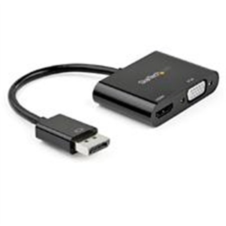 ADAPTADOR DE VIDEO DISPLAYPORT A HDMI VGA - DONGLE CONVERTIDOR DISPLAYPORT 1.2 HBR2 A HDMI 2.0 O VGA 1080P - STARTECH.COM MOD. D
