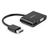 ADAPTADOR DE VIDEO DISPLAYPORT A HDMI VGA - DONGLE CONVERTIDOR DISPLAYPORT 1.2 HBR2 A HDMI 2.0 O VGA 1080P - STARTECH.COM MOD. D