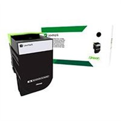 TONER LASER LEXMARK 70C80K0 NEGRO, RENDIMIENTO ESTANDAR HASTA 1000 PAGINAS, PARA CS310DN, CS510DE