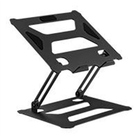 BASE ELEVADORA ACTECK VAULT TOP BE610 / PARA LAPTOP  / 13 PUL / MAX 5 KG / ANTIDERRAPANTE / ALTURA AJUSTABLE / ALUMINIO / NEGRO 