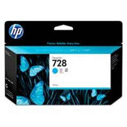CARTUCHO DE TINTA HP DESIGNJET 728 CYAN, 130 ML, (F9J67A)