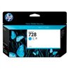 CARTUCHO DE TINTA HP DESIGNJET 728 CYAN, 130 ML, (F9J67A)