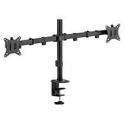 SOPORTE DOBLE PARA MONITOR ACTECK ENFORCE ZONE SM490 / SOPORTE VESA / FIJACION POR PRENSA MECANICA / MAX 9 KG POR BRAZO / ATORNI