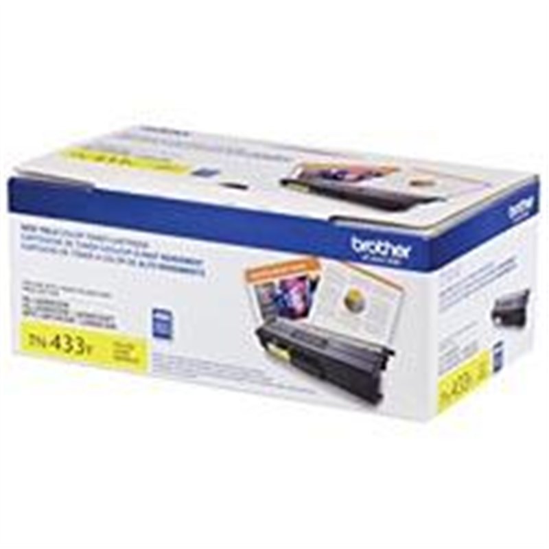 TONER BROTHER AMARILLO TN433Y PARA RENDIMIENTO DE 4000 PAGINAS AL 5 POR CIENTO DE COBERTURA