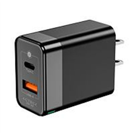 CARGADOR DE PARED ACTECK ENERGON PLUS CP440 / 40 W / CARGA DP / CARGA RAPIDA / USB C USB A / GARANTIA 1 AÑO / NEGRO / AC-935562