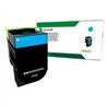 TONER LASER LEXMARK COLOR CIAN, RENDIMIENTO ESTANDAR, NP 71B40C0, HASTA 23000 PAGINAS, MODELOSCS317DN CS417DN CX317DN CX417DN