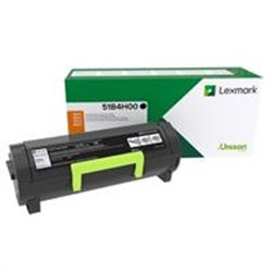 TONER LASER LEXMARK COLOR NEGRO ALTO RENDIMIENTO, NP 51B4H00, HASTA 8500 PAGINAS, MODELOS MX417DE,MX517DE,MS417DN,MS517DN